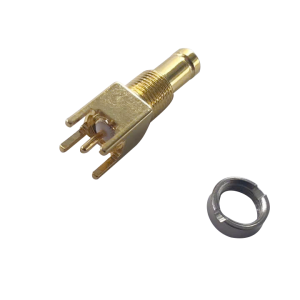 1.0/2.3 Female Bulkhead Connector For PCB Receptacle MODEL: IB-CC411-KYEB